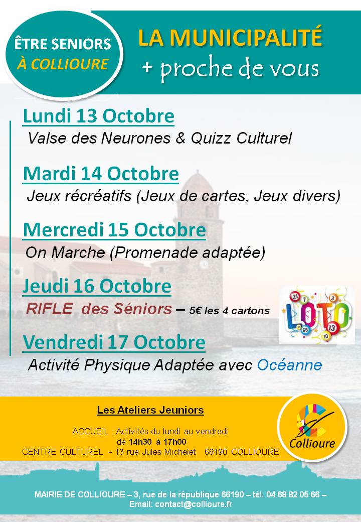 Programme Semaine 42