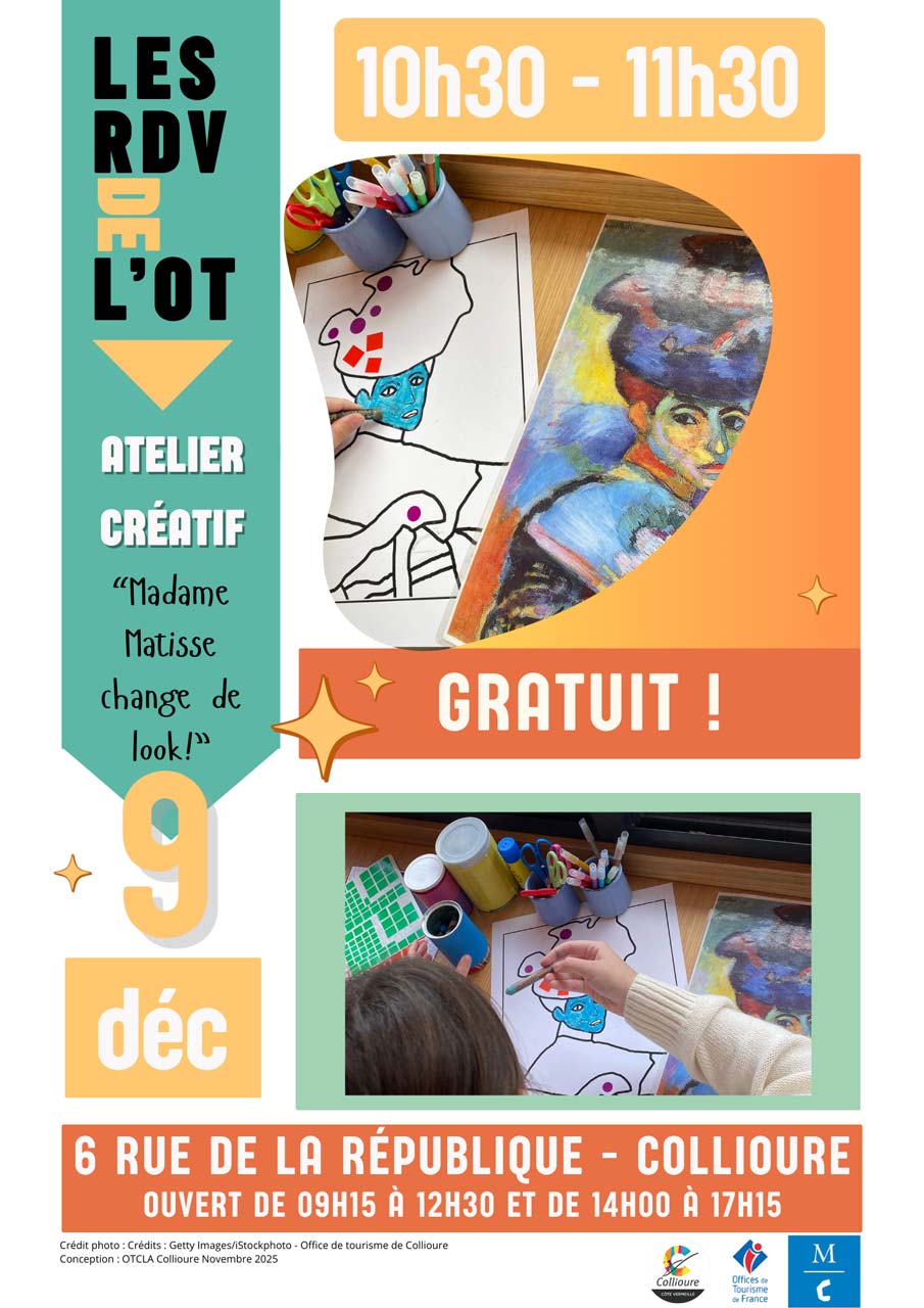 9 dec Atelier créatif Vitrine sur le Fauvisme