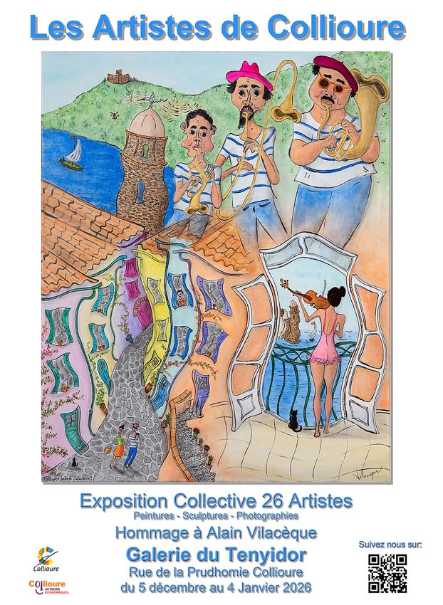 LES ARTISTES DE COLLIOURE 2025 AFFICHE ORIGINALE