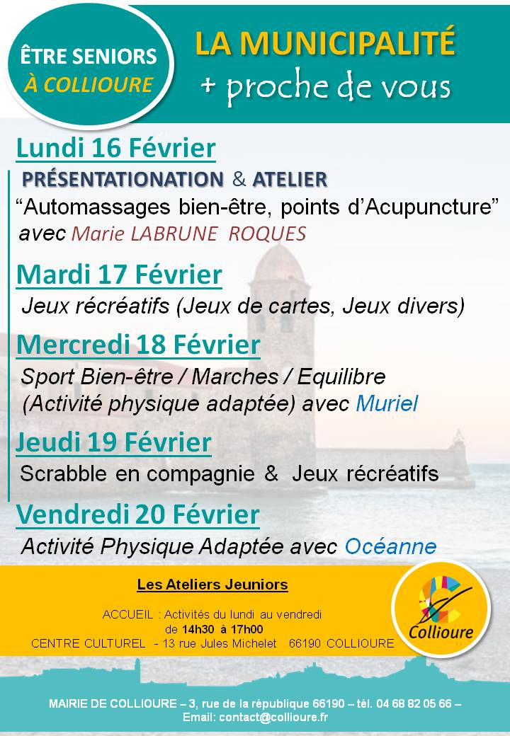 Programme Janvier 2026 Semaine 8