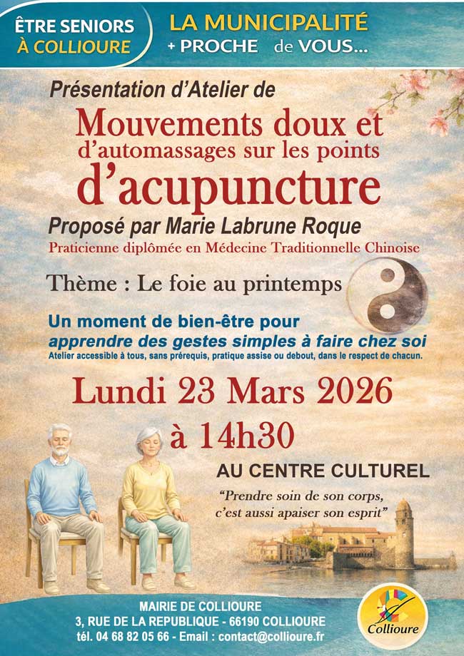 Atelier Mars Mouvements d'Acupuncture Le Foie