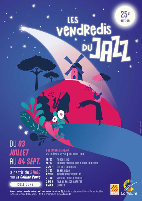 AFFICHE JAZZ COLLIOURE A3 JUIN26