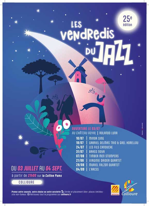 AFFICHE JAZZ COLLIOURE A3 JUIN26